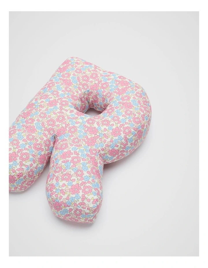 Ditsy Floral Initial Cushion in Multi image 2