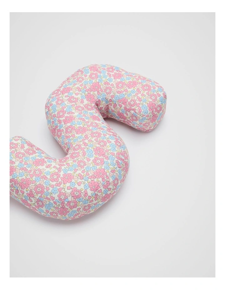 Ditsy Floral Initial Cushion in Multi image 2