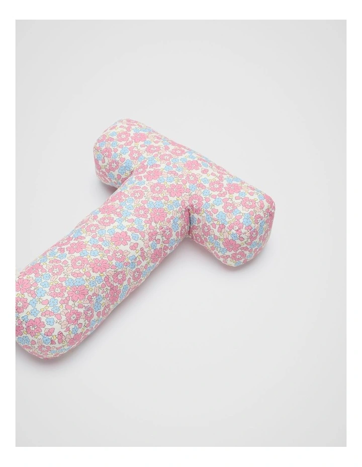 Ditsy Floral Initial Cushion in Multi image 2