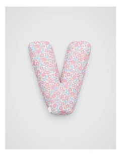 Ditsy Floral Initial Cushion in Multi