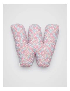 Ditsy Floral Initial Cushion in Multi