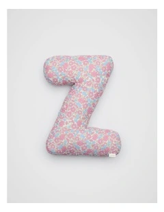 Ditsy Floral Initial Cushion in Multi