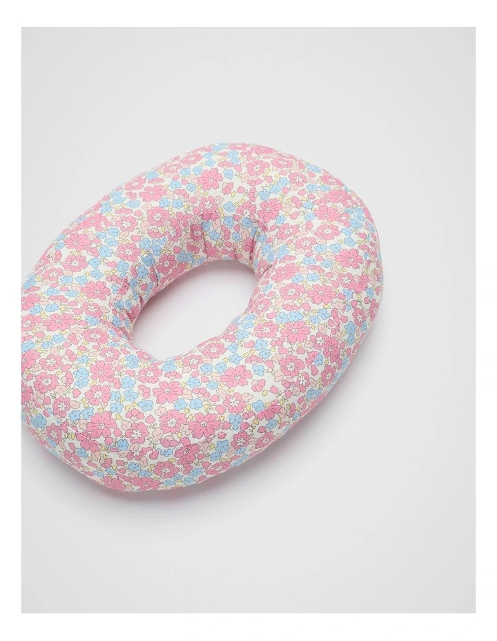 Ditsy Floral Initial Cushion in Multi image 2