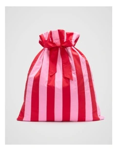 Christmas Santa Sack in Pink Multi
