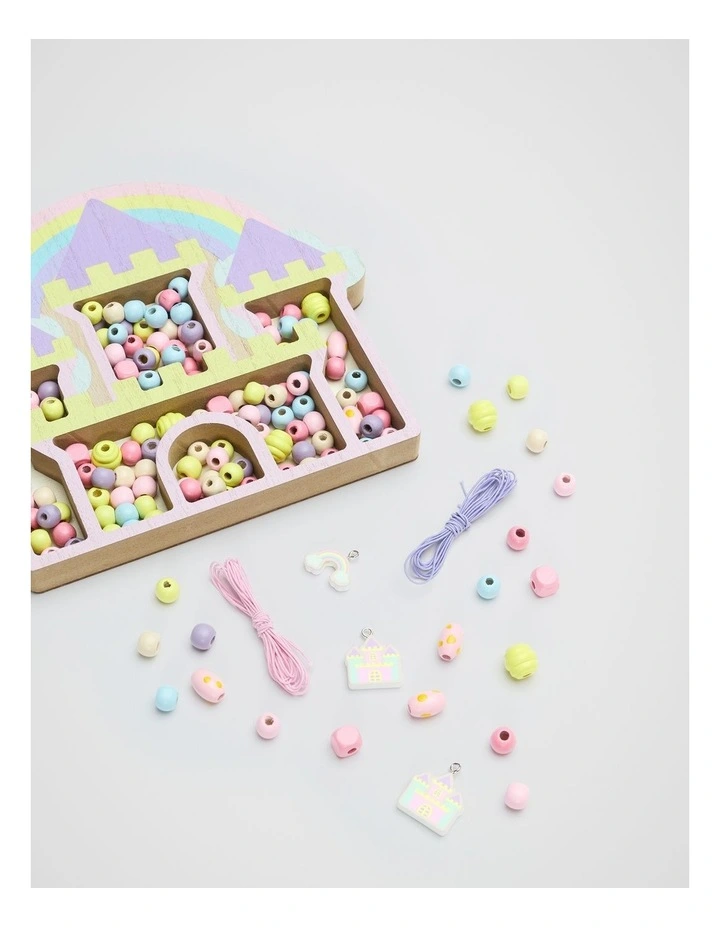 Wooden Castle Bead Kit in Multi image 2