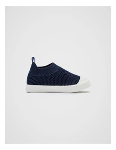 Classic Knit Sneaker in Midnight