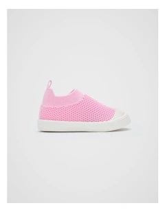 Classic Knit Sneaker in Candy Pink