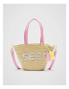 Straw Bag in Natural