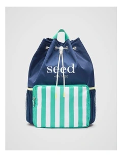 Swim Backpack in Washed Navy