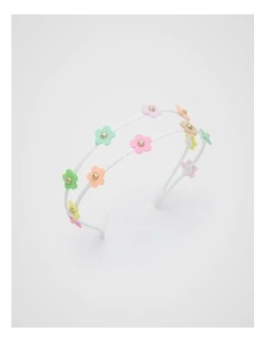 Felt Flower Double Headband in Multi