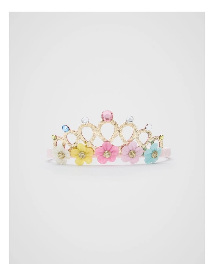 Glitter Flower Crown in Multi image 1