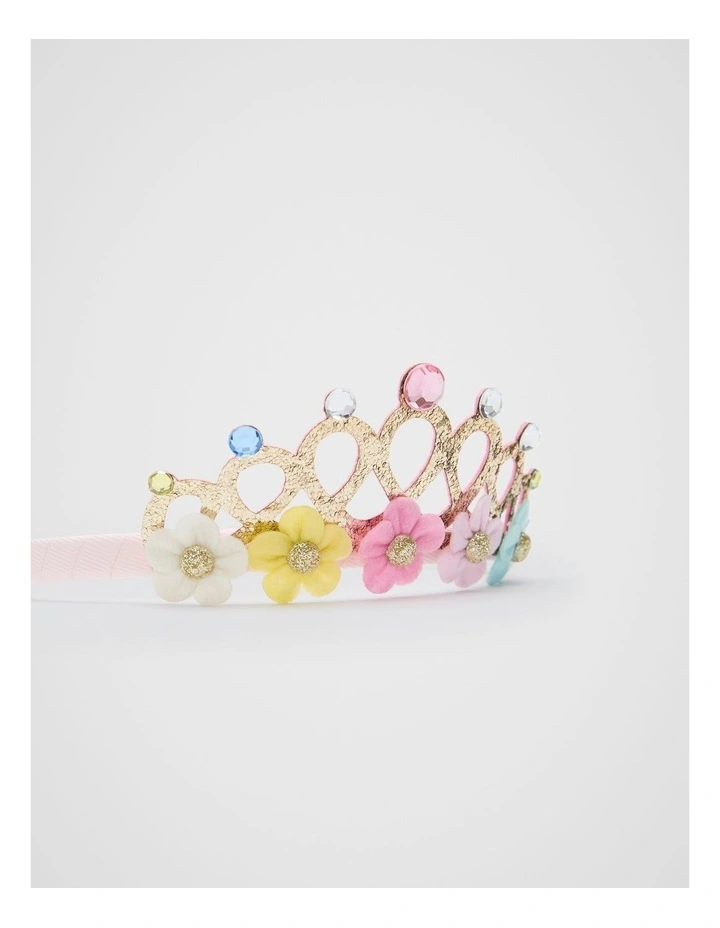Glitter Flower Crown in Multi image 2