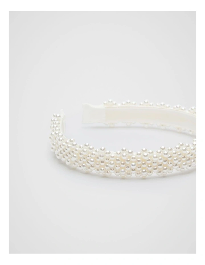 Headband in Pearl image 2