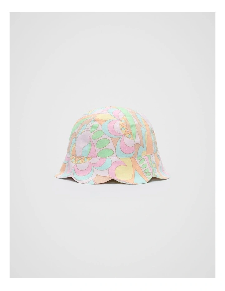 Mini Paisley Sun Hat in Multi image 1