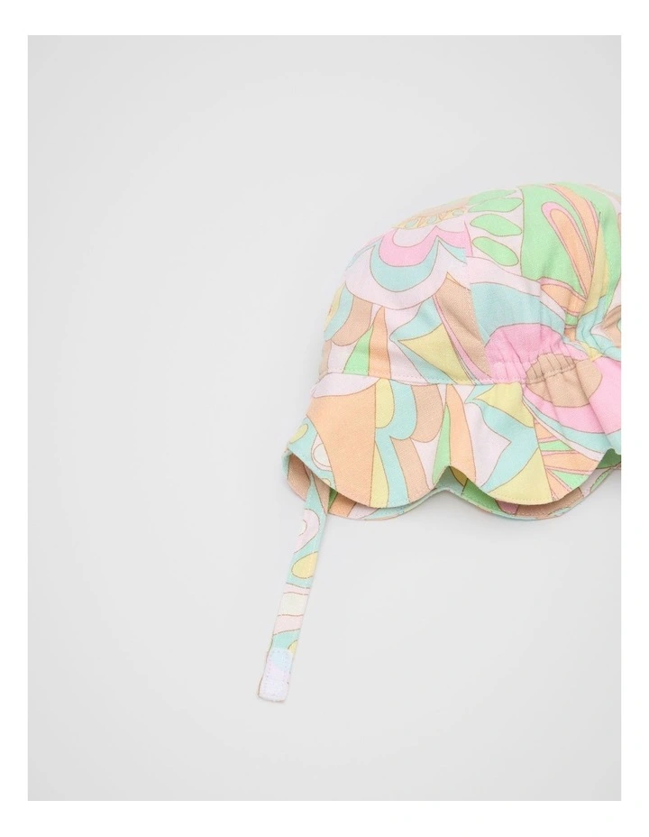 Mini Paisley Sun Hat in Multi image 2