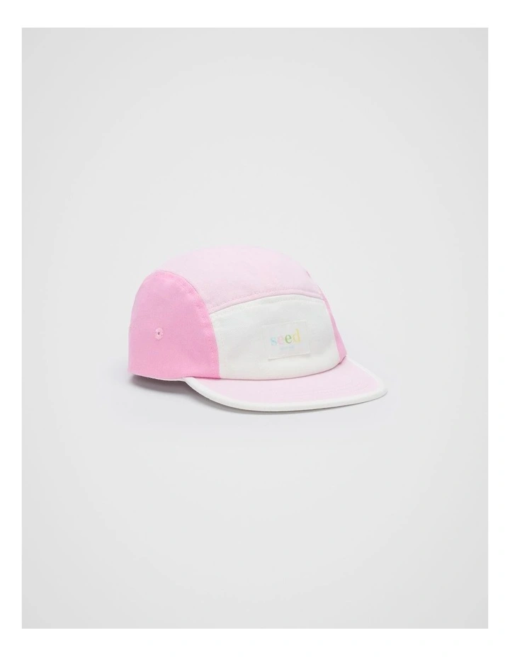 Mini 5 Panel Cap in Candy Pink image 1