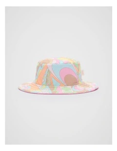Mini Paisley Swim Hat in Muti