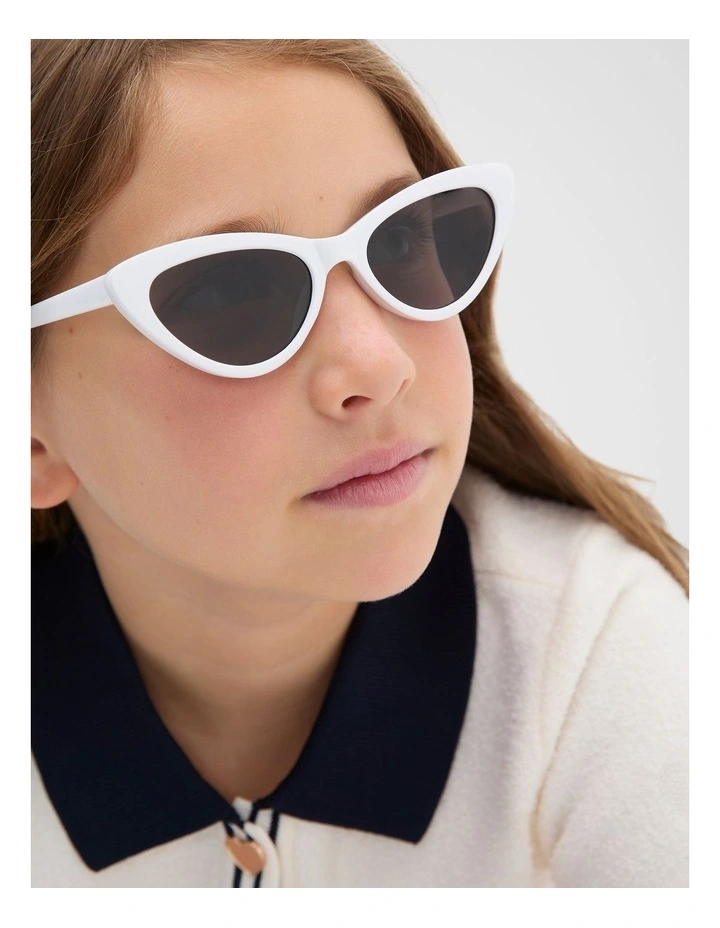 Cateye Sunglasses in Cream image 2