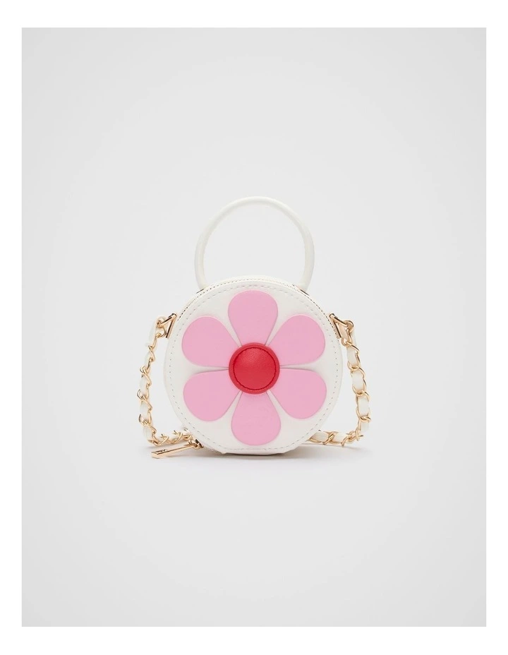 Flower Mini Cross Body Bag in Candy Pink image 1
