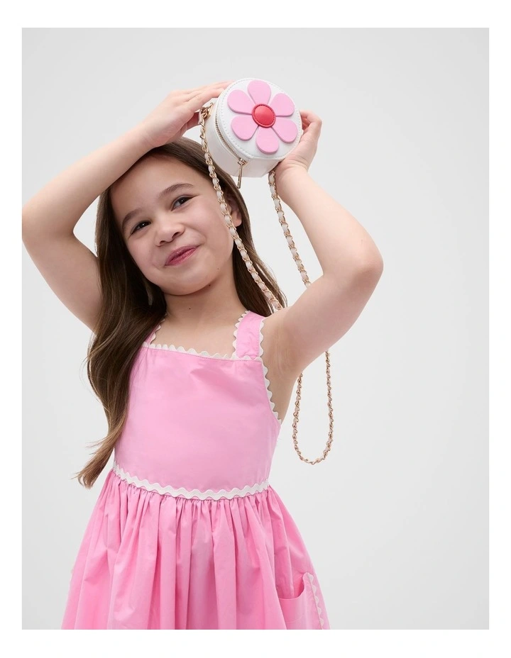 Flower Mini Cross Body Bag in Candy Pink image 2