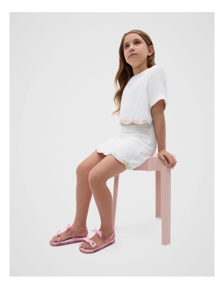 Double Bow Jelly Sandals in Cherry Blossom image 2