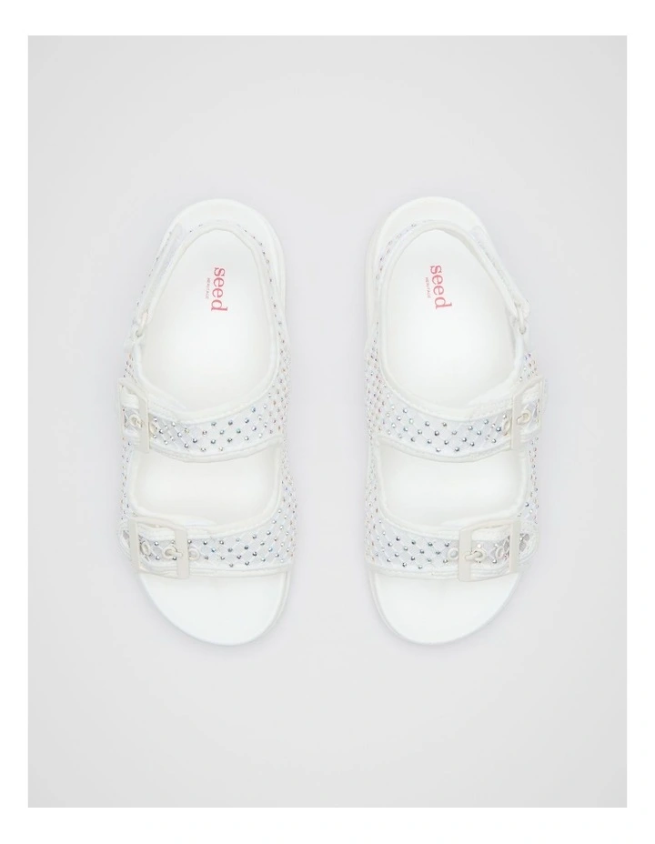 Jewel Mesh Sandal in Canvas image 3