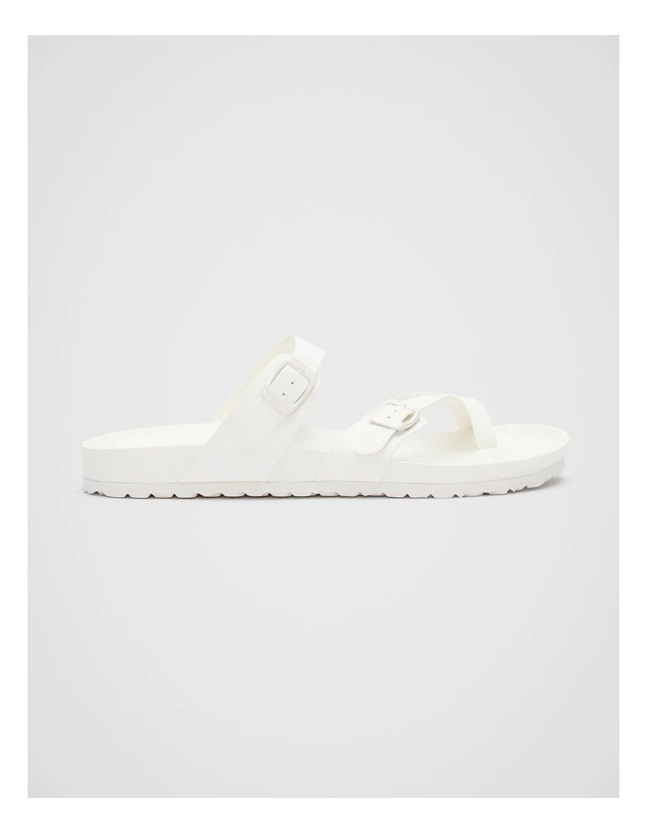 Cross Strap Slide in Canvas image 1