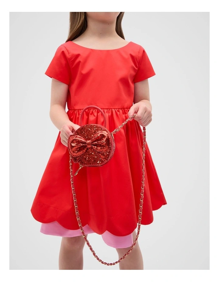 Mini Bow Cross Body in Strawberry Red image 2