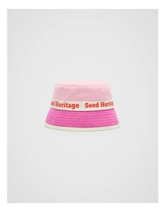 Mini Bucket Hat in Pink Multi