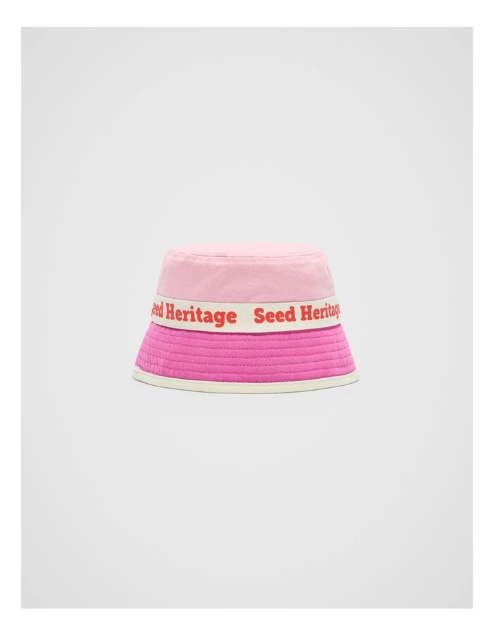 Mini Bucket Hat in Pink Multi image 1