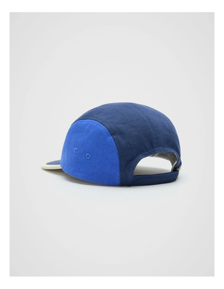 Colourblock Cap in Blue Multi image 3
