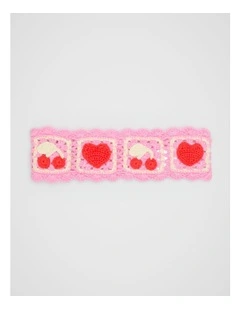 Crochet Headband in Candy Pink