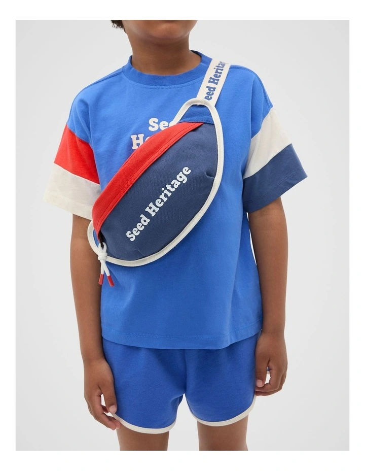 Bum Bag in Blue Multi image 2