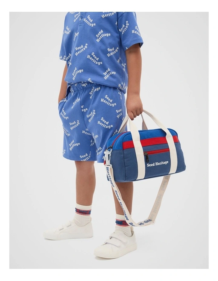 Mini Duffle Bag in Blue Multi image 2