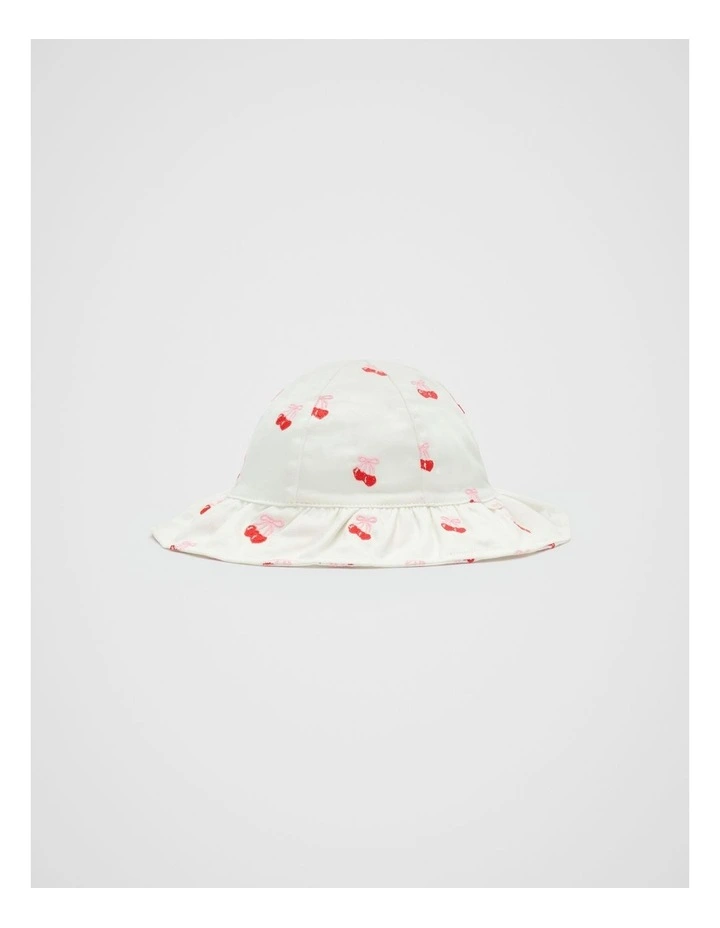 Mini Cherry Sun Hat in Canvas image 1