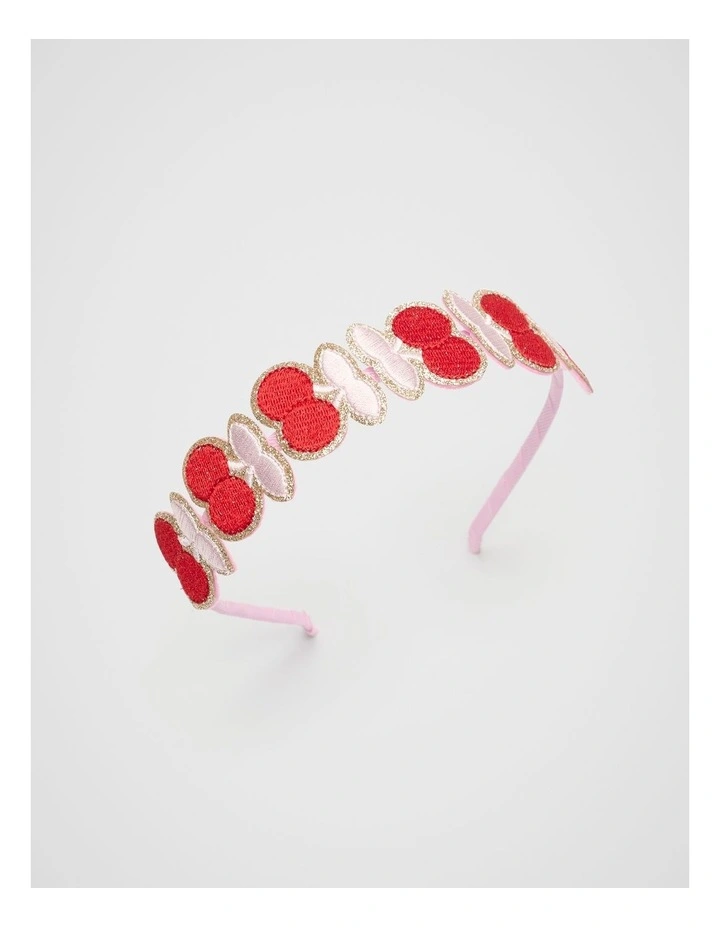 Glitter Cherry Headband in Pink image 1