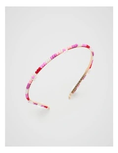 Flower Beaded Aliceband in Multi