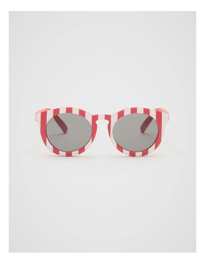 Stripe Sunglasses in Strawberry Red image 1