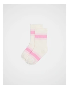 Stripe Socks in Cherry Blossom