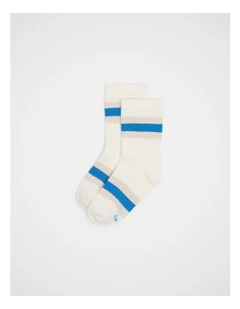 Stripe Socks in Electric Blue