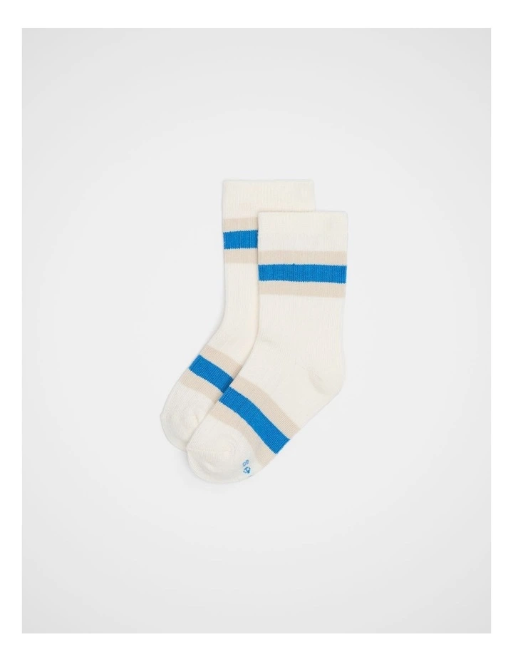 Stripe Socks in Electric Blue image 1