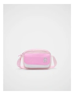 Colourblock Cross Body Bag in Pink Lemonade