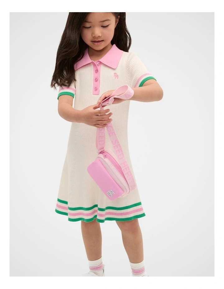 Colourblock Cross Body Bag in Pink Lemonade image 2