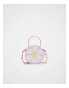 Flower Mini Cross Body Bag in Pink Lemonade