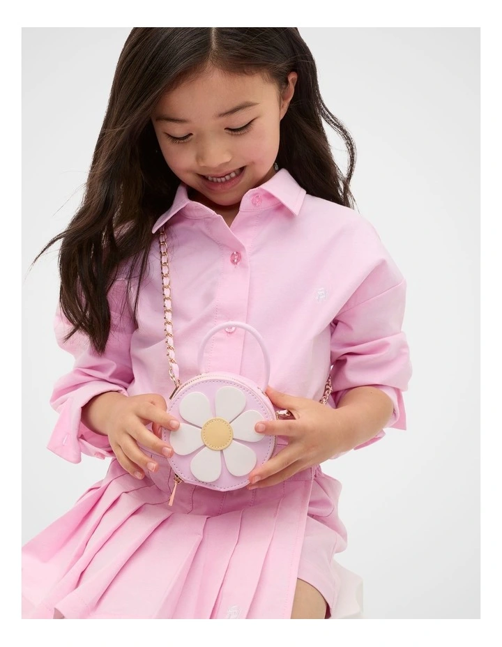 Flower Mini Cross Body Bag in Pink Lemonade image 2