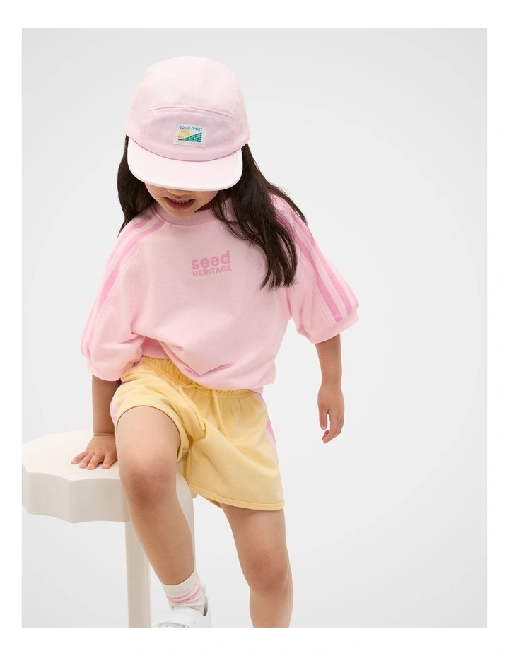 5 Panel Cap in Pink Lemonade image 2
