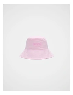 Adjustable Bucket Hat in Pink Lemonade