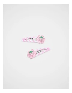 Flower Strawberry Snaps in Candy Pink