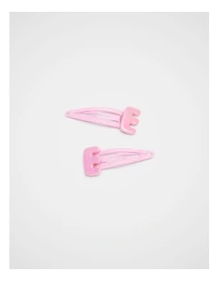 E Initial Snap in Pink