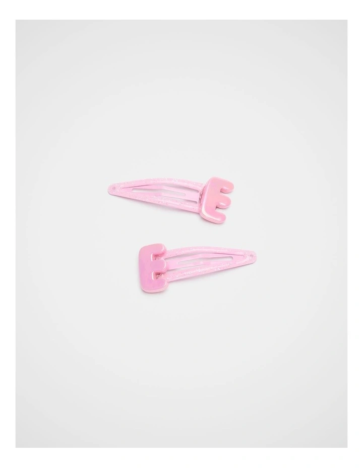 E Initial Snap in Pink image 1